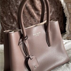 Kate Spade Mauve Leather small EVA Tote Bag